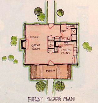 1st floorplan of guesthouse.